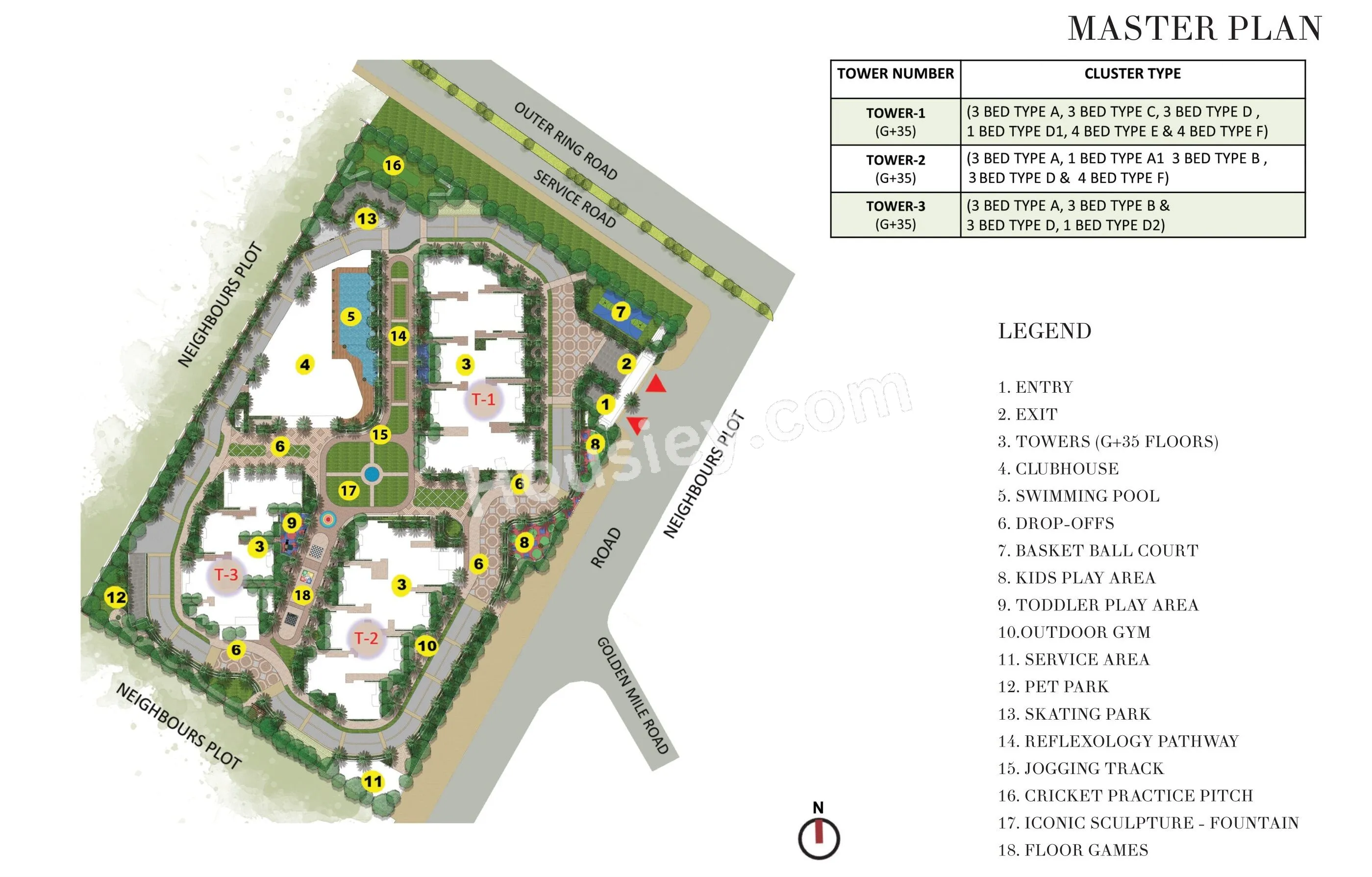Prestige Beverly Hills Floor plan 3